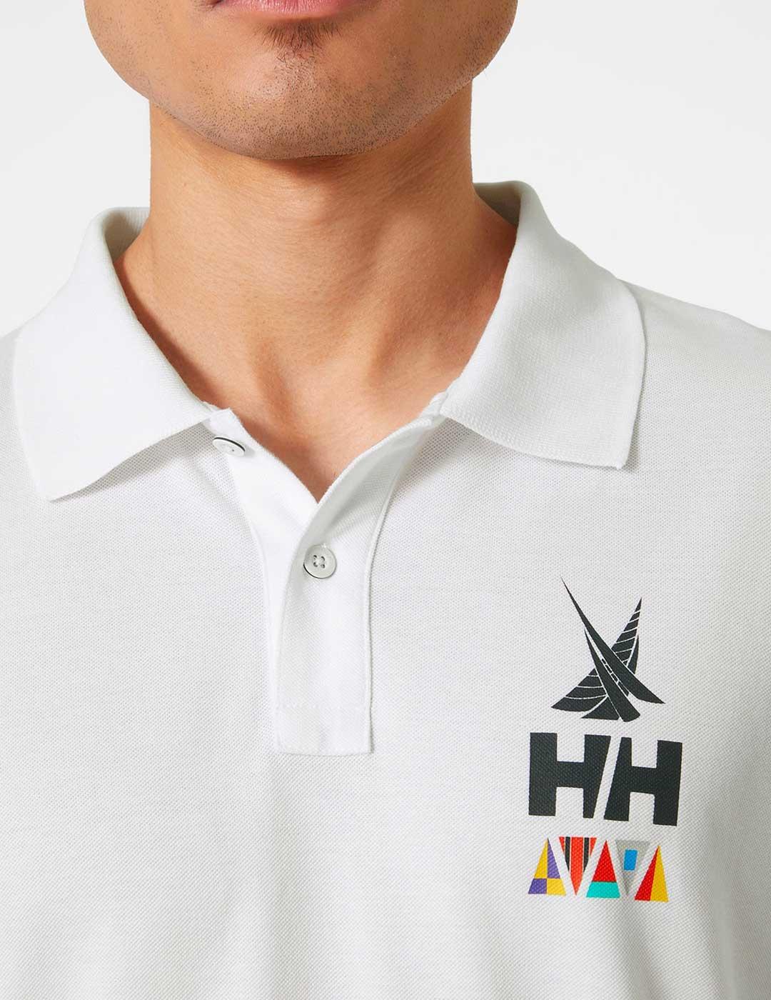 Polo Helly Hansen Koster blanco para hombre