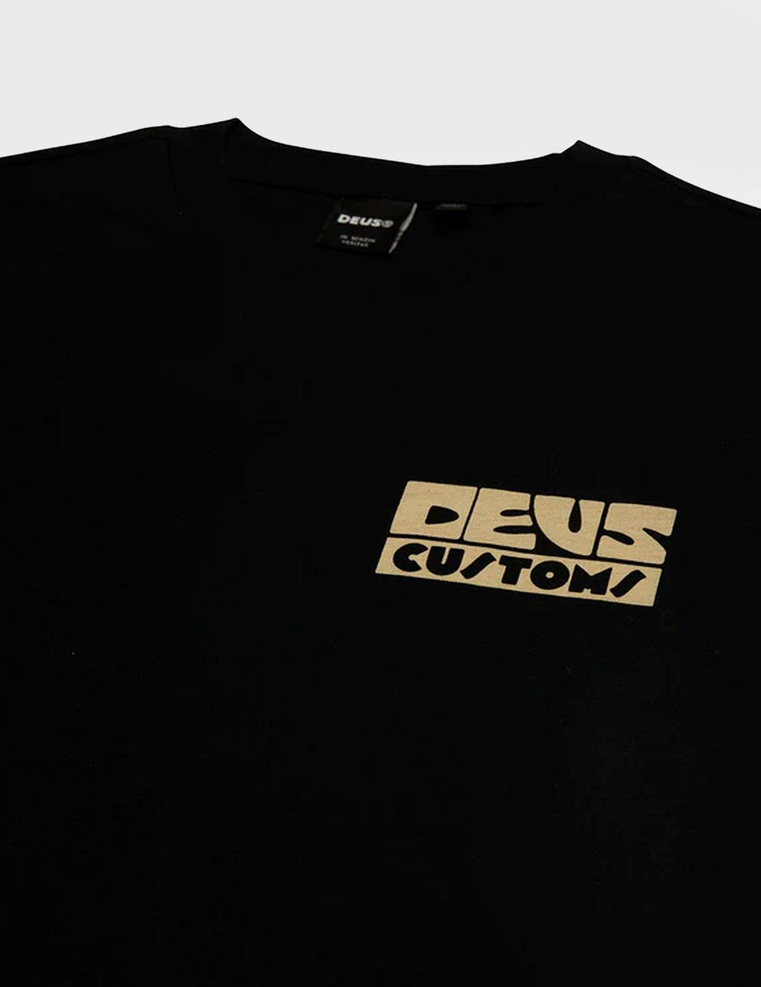 Camiseta Deus Ex Machina Pushtart negra para hombre