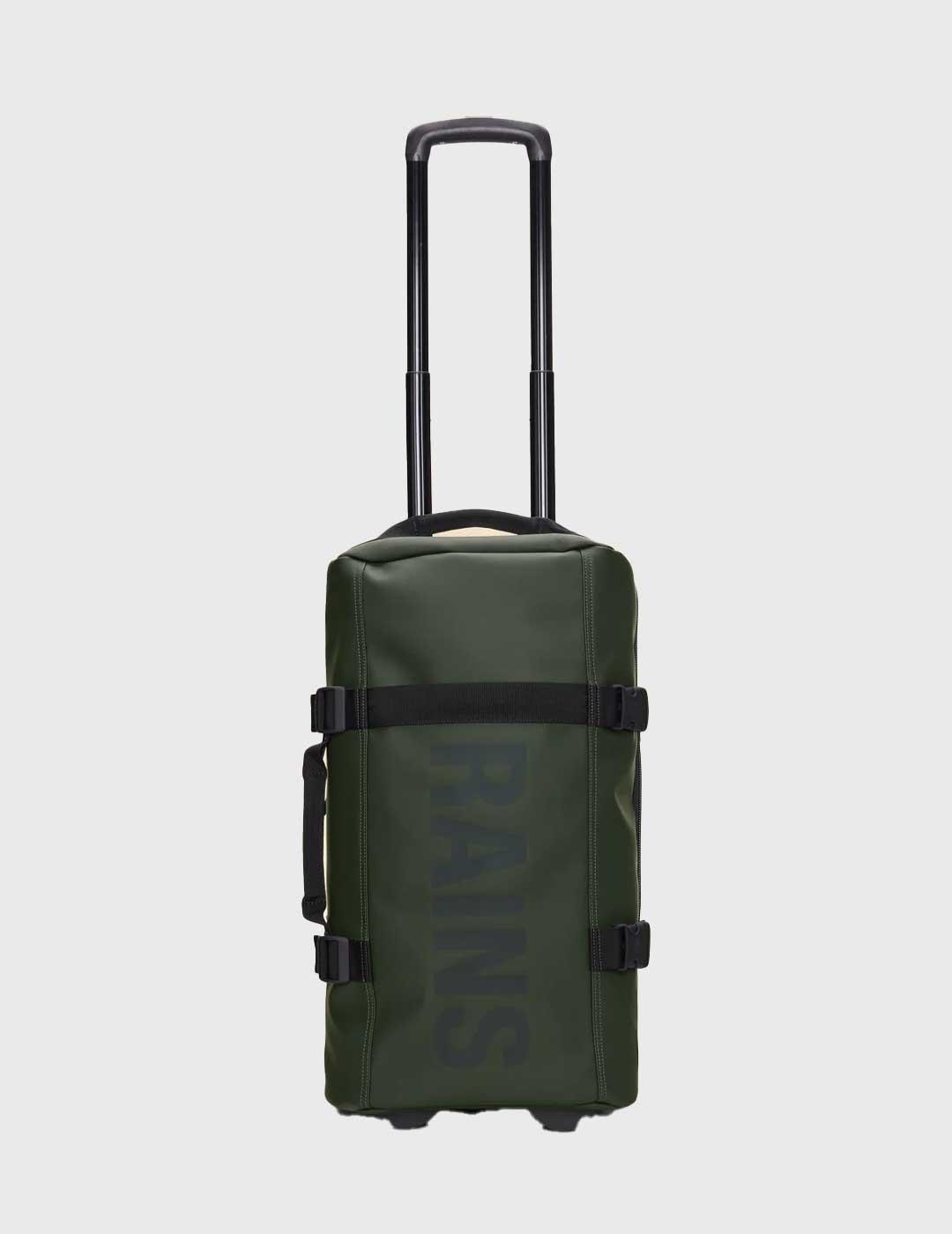 Maleta Rains Textel Cabin Bag verde para hombre y mujer