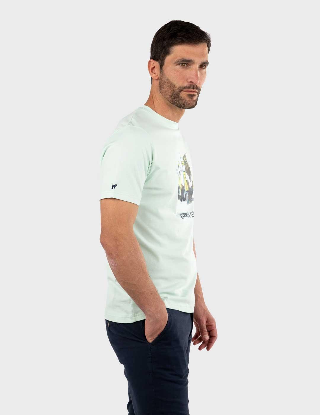 Williot Mr Williot Furgo Camiseta turquesa para hombre