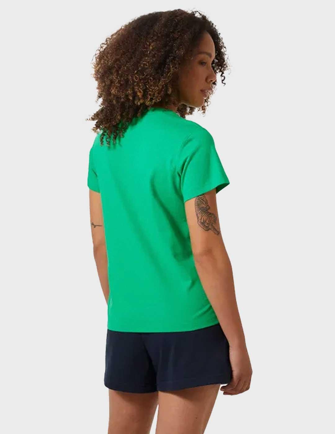 Helly Hanser w core graphit camiseta verde para mujer