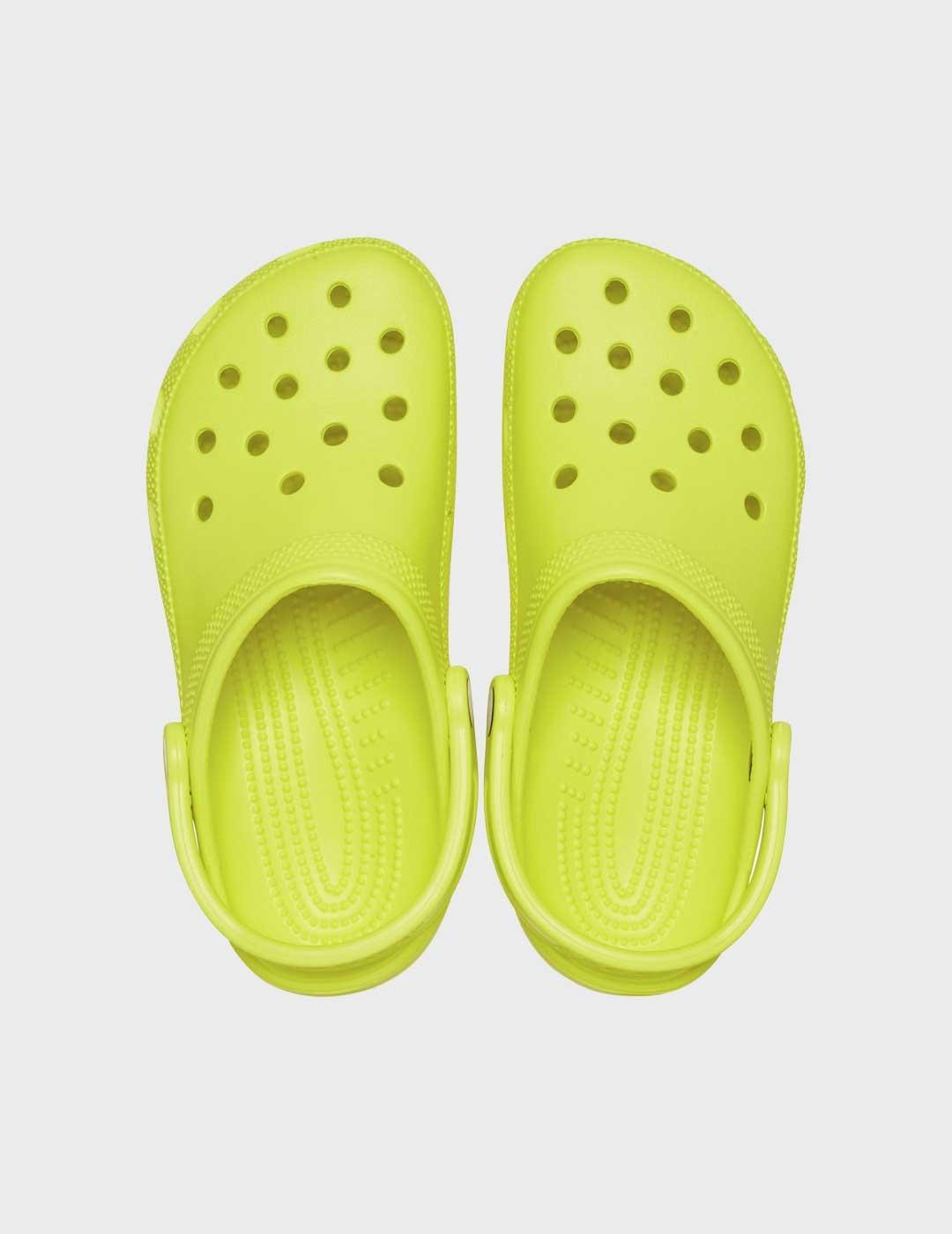 Crocs Clasics chanclas amarillas para mujer