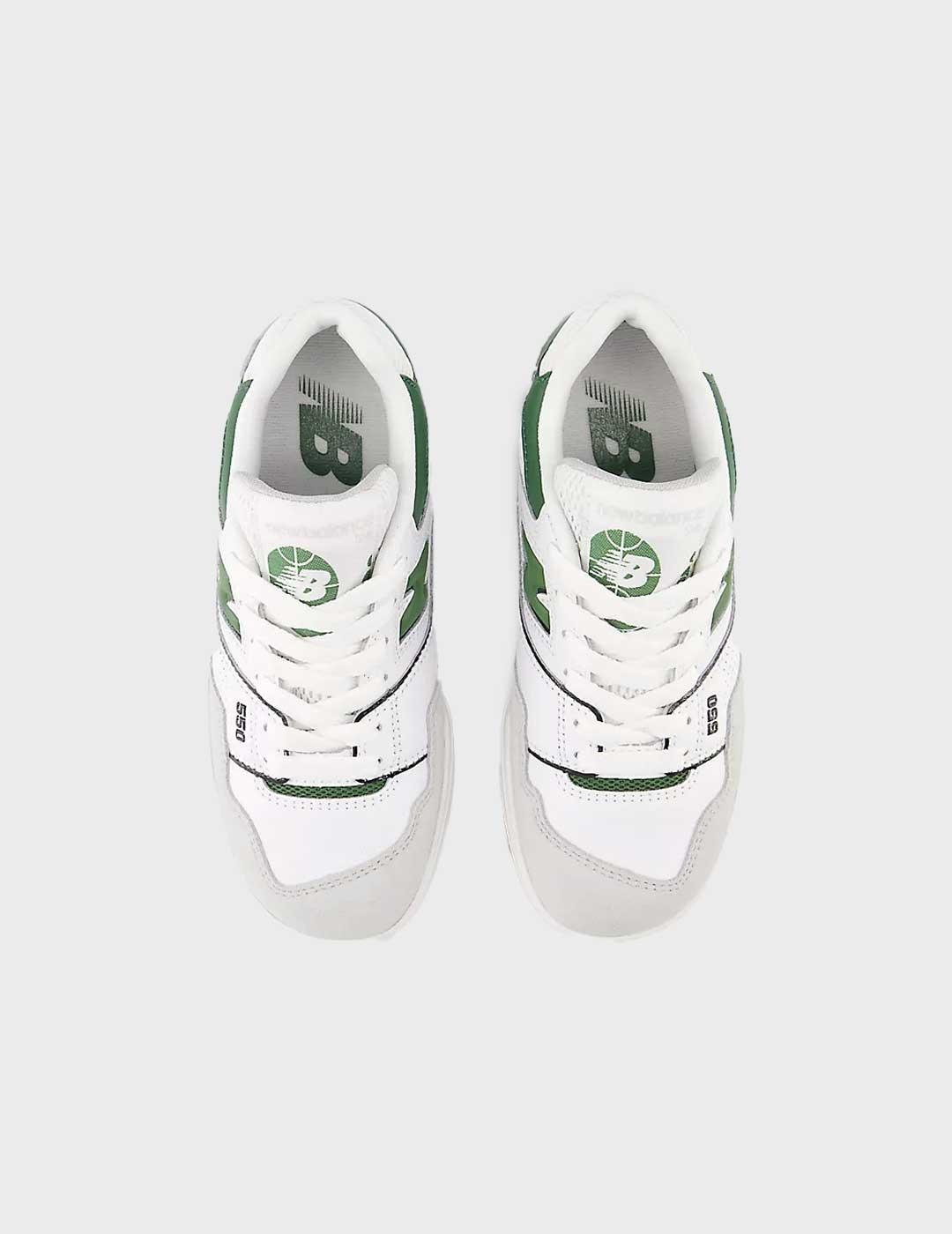 New Balance 550 zapatilla verde para niño y para niña