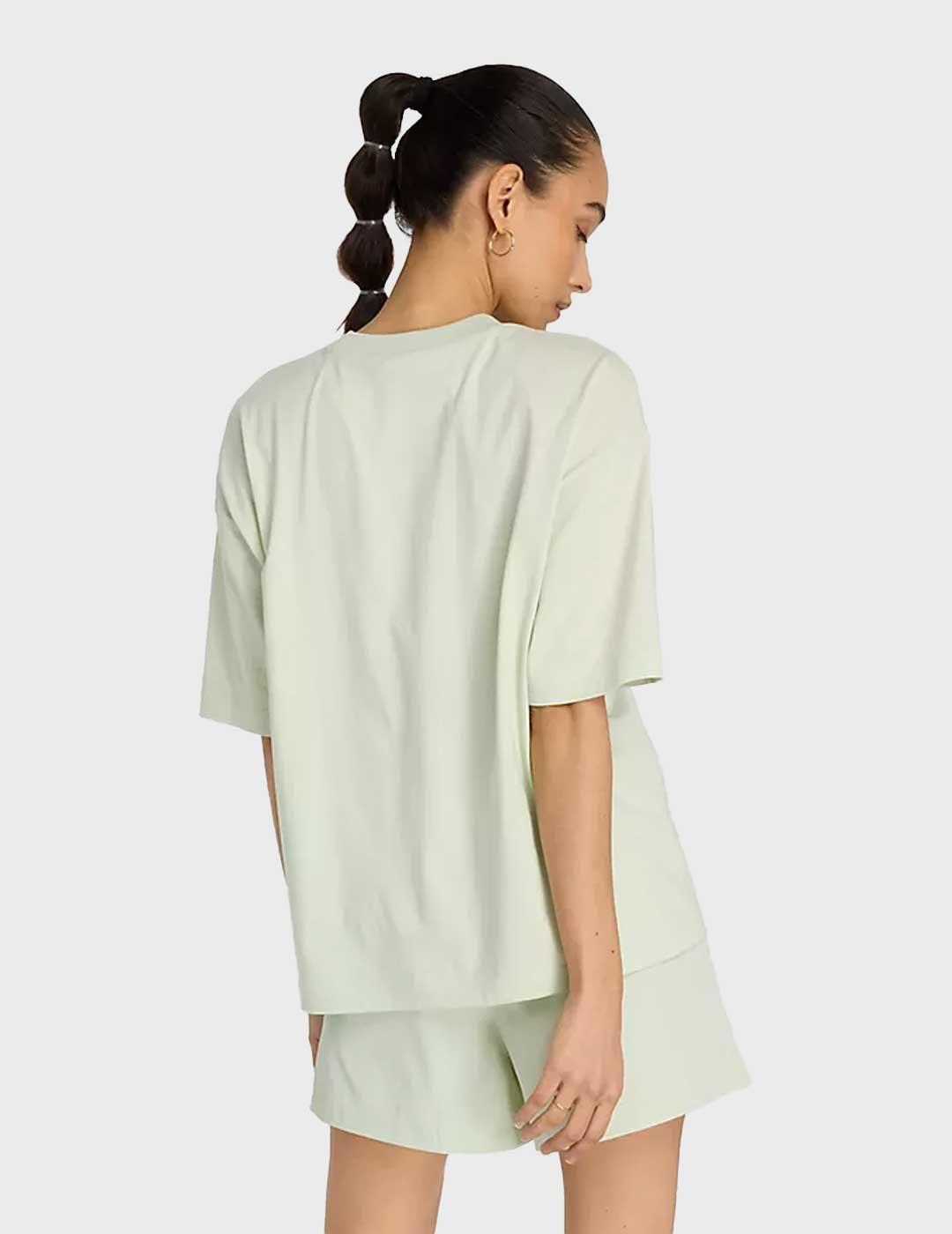 New Balance Graphic Jersey oversized camiseta verde mujer