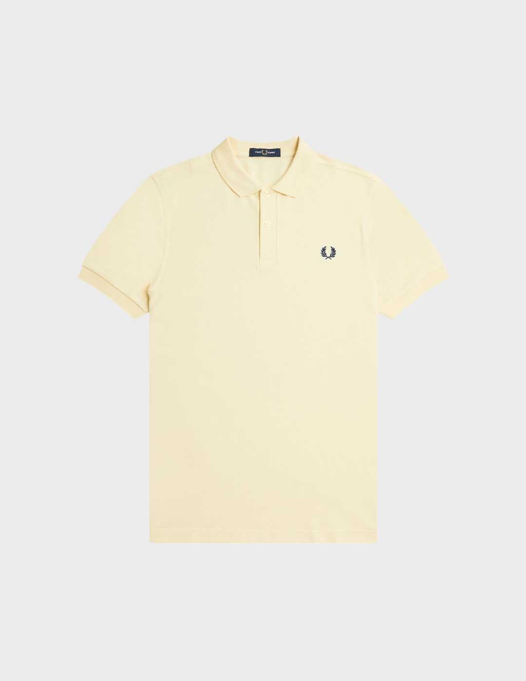 Fred Perry Plain Tipped polo amarillo para hombre