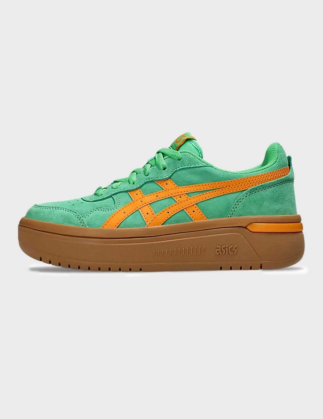 Asics Japan S St zapatillas verdes amortiguación para mujer