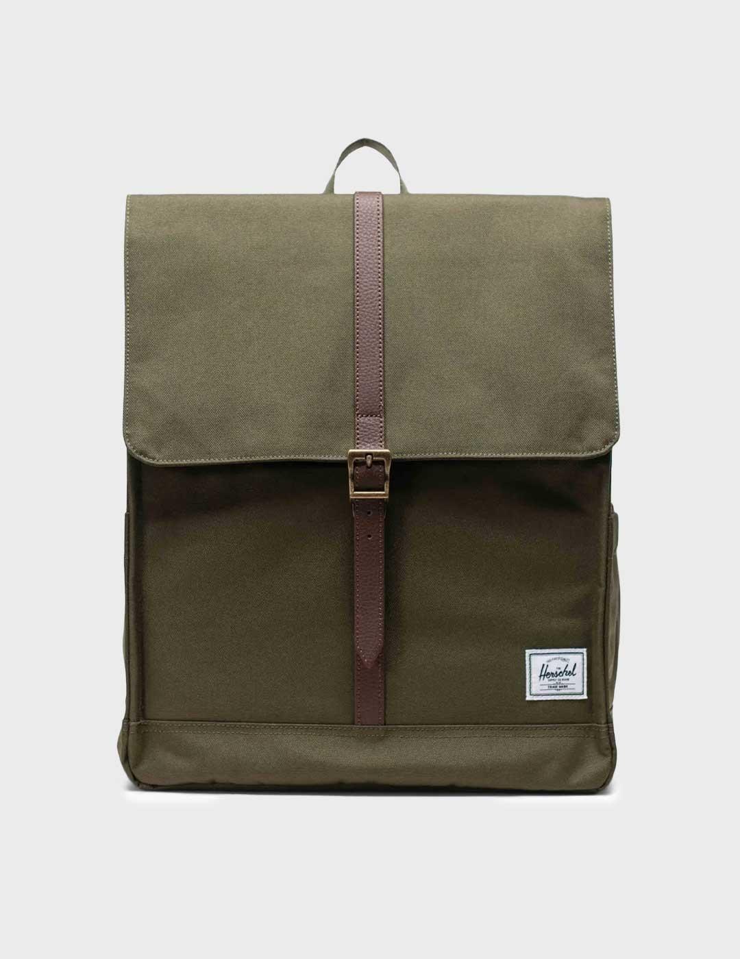 Herschel City mochila verde para hombre y mujer