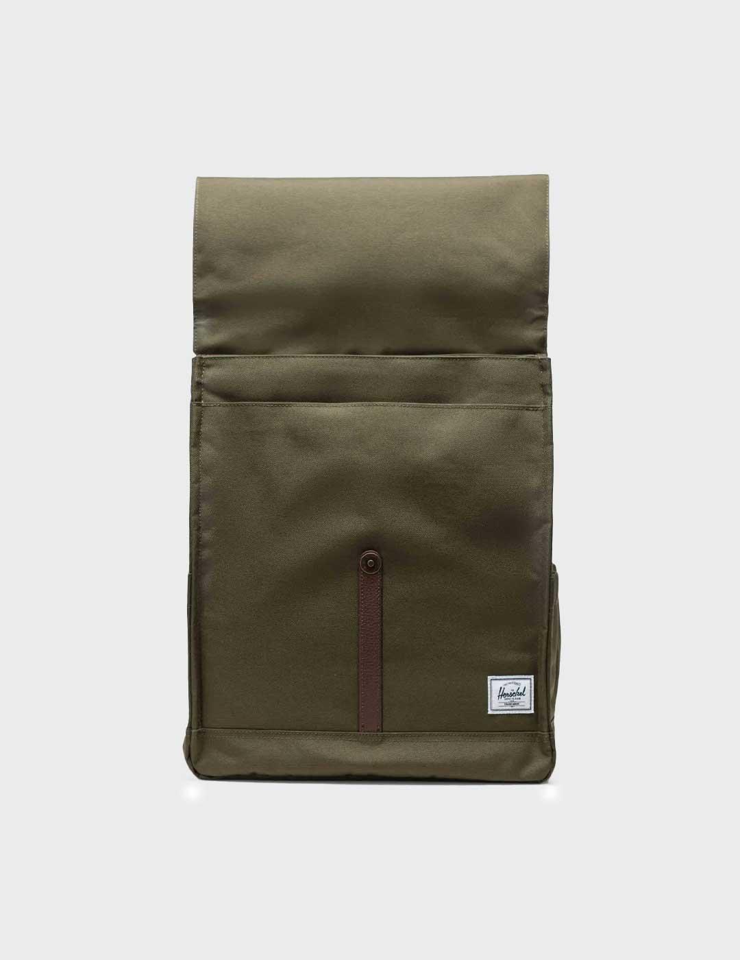 Herschel City mochila verde para hombre y mujer