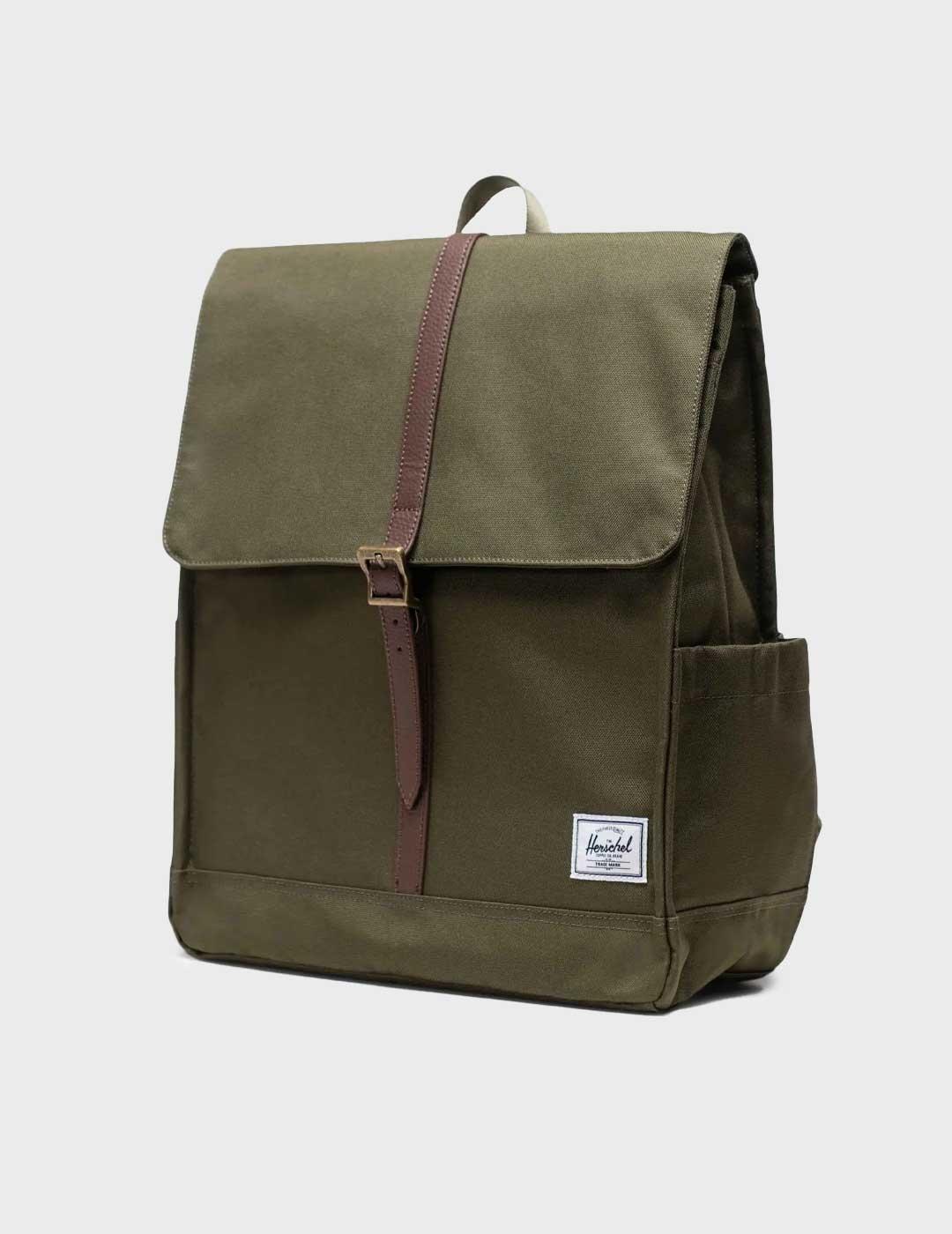 Herschel City mochila verde para hombre y mujer