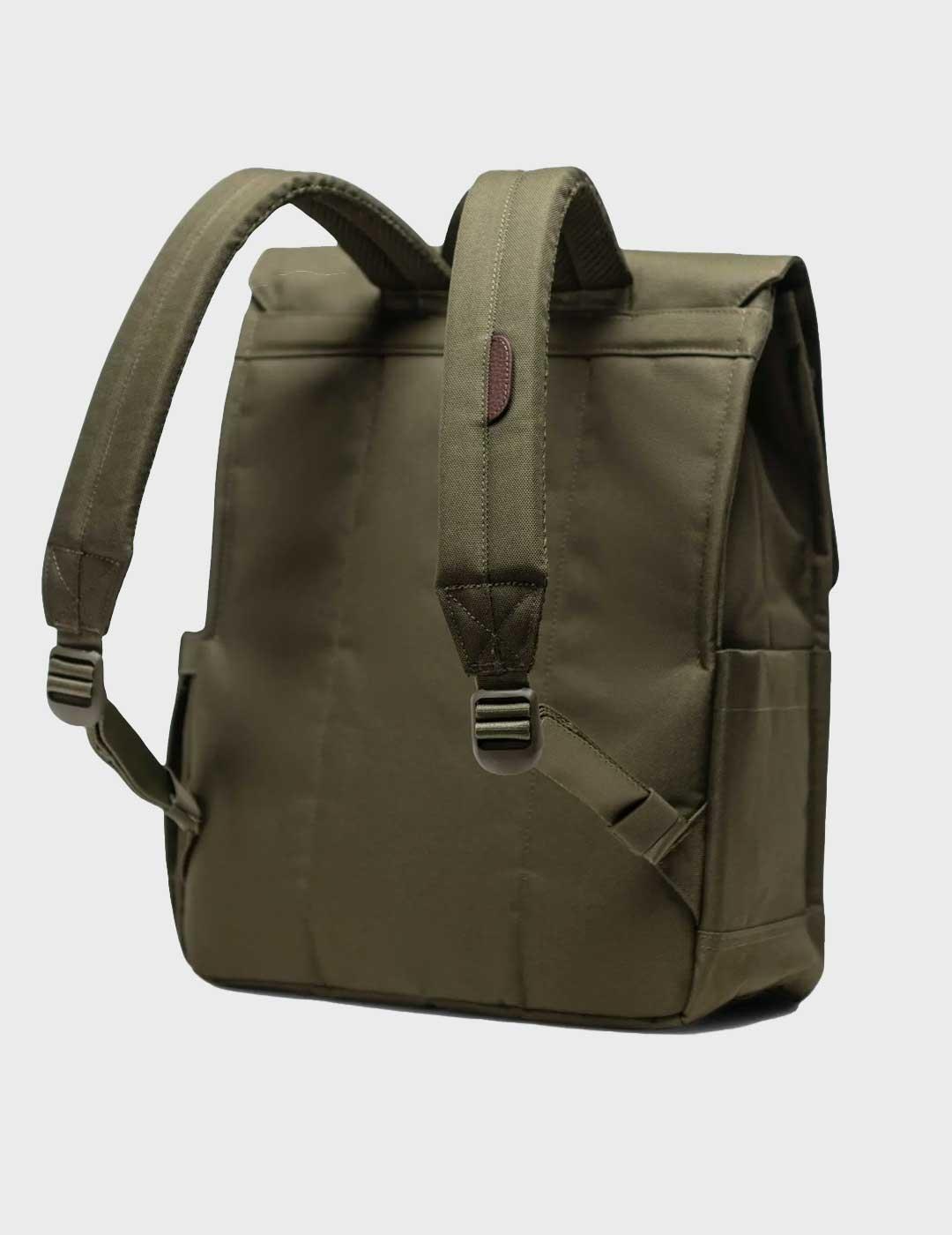 Herschel City mochila verde para hombre y mujer