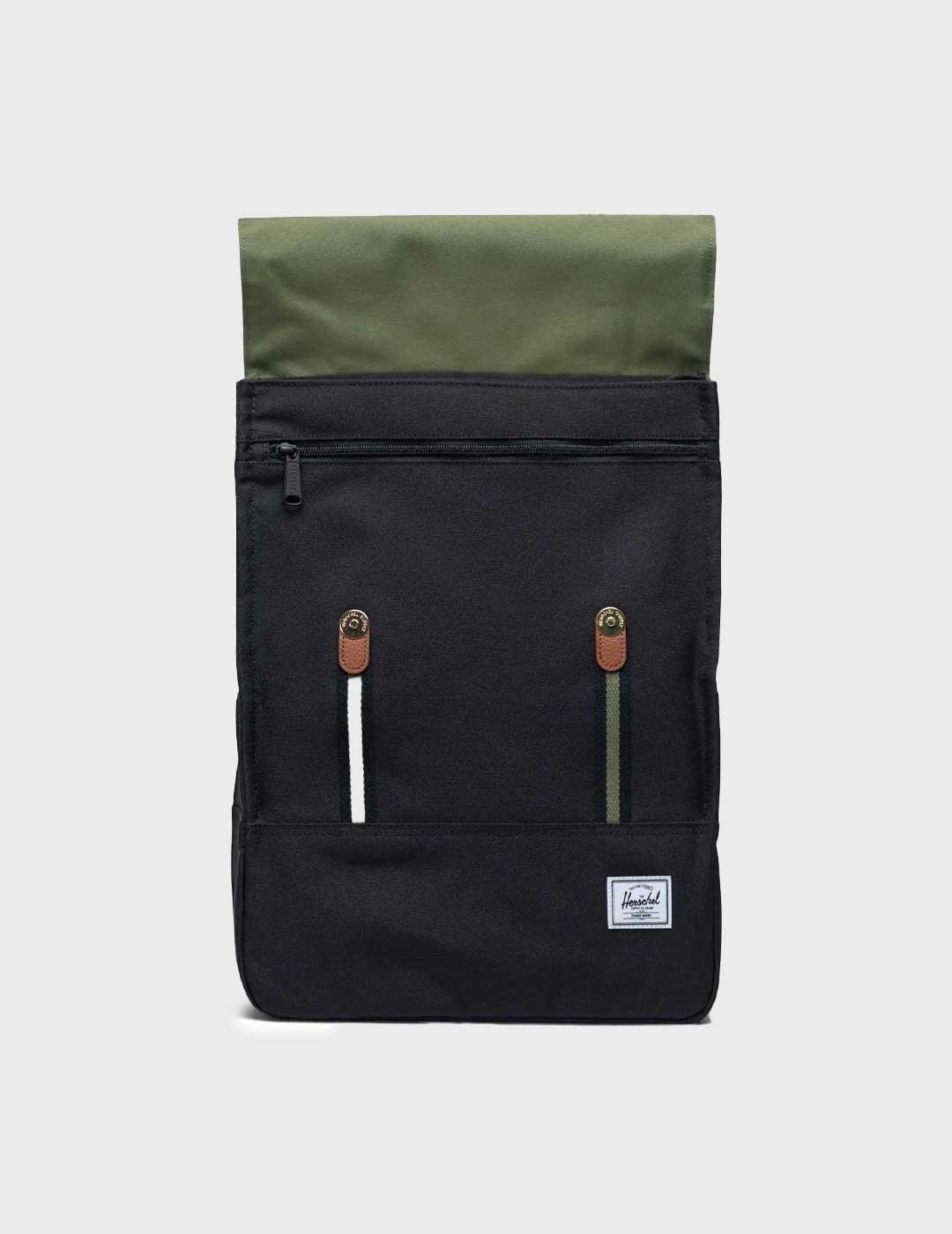 Herschel Survey mochila negra y verde para hombre y mujer