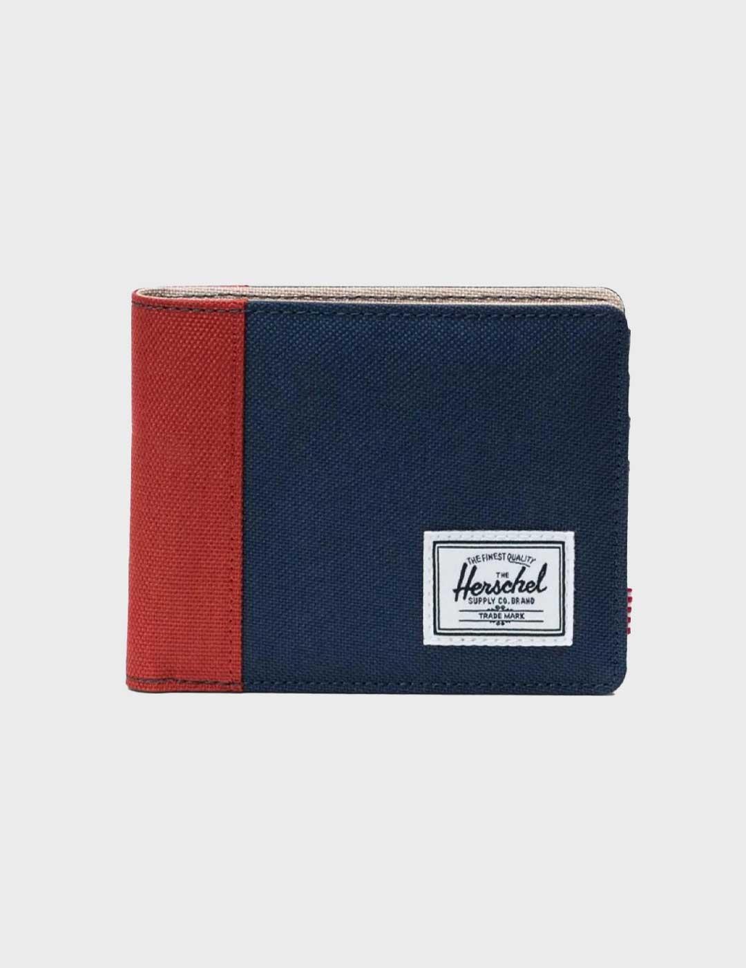 Herschel Roy Coin cartera azul y roja para hombre y mujer