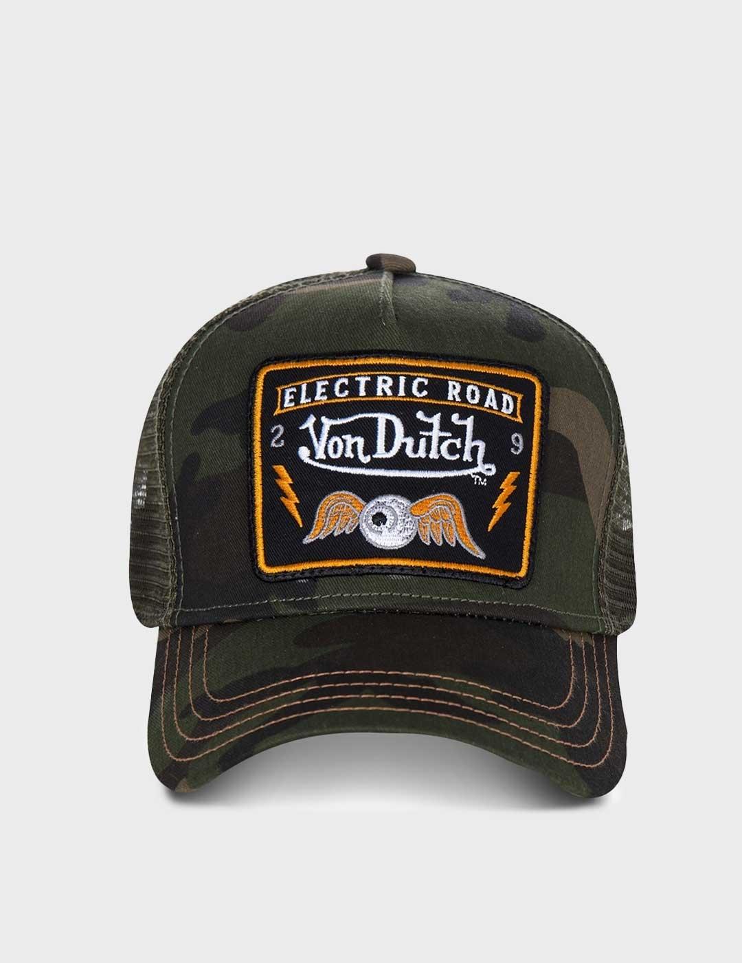 Von Dutch Square gorra verde para hombre y mujer