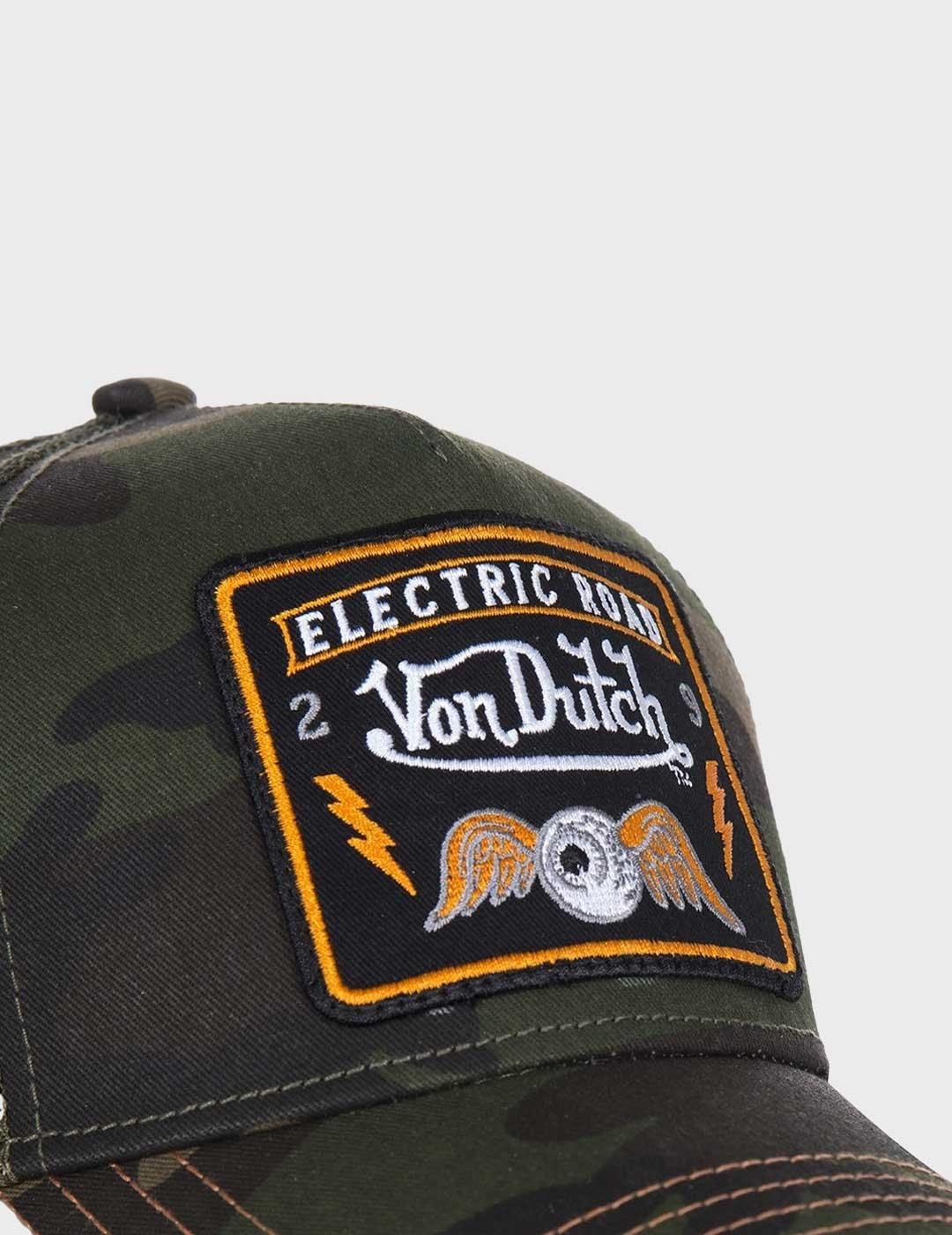 Von Dutch Square gorra verde para hombre y mujer