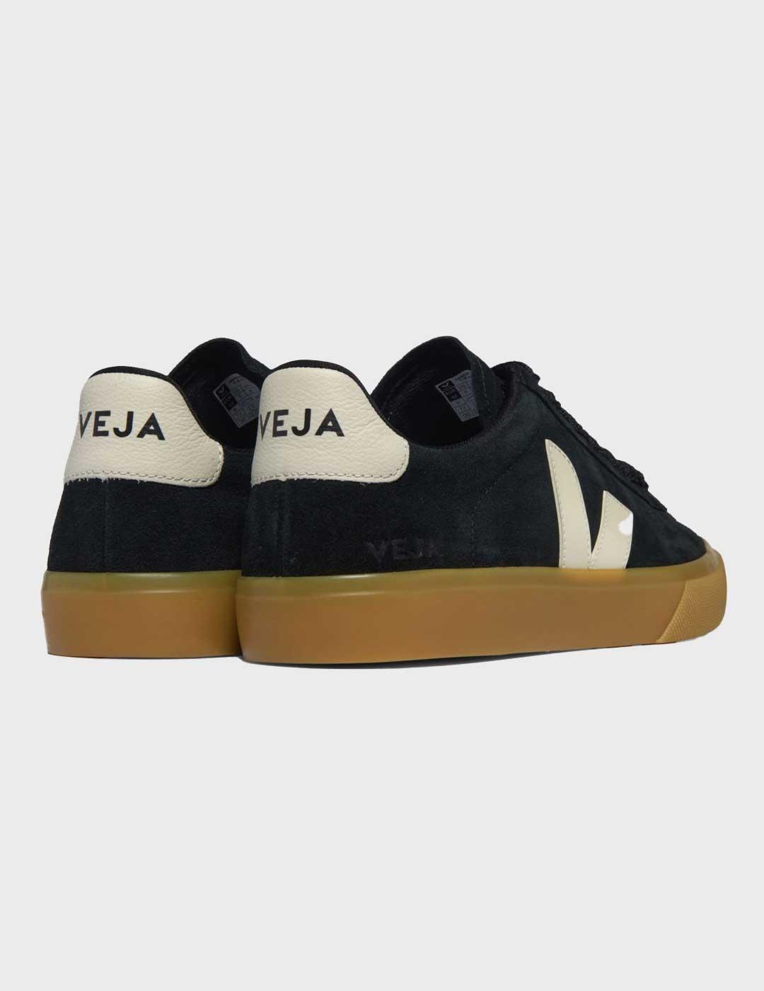 Veja Campo Bold Suede zapatilla negra para hombre