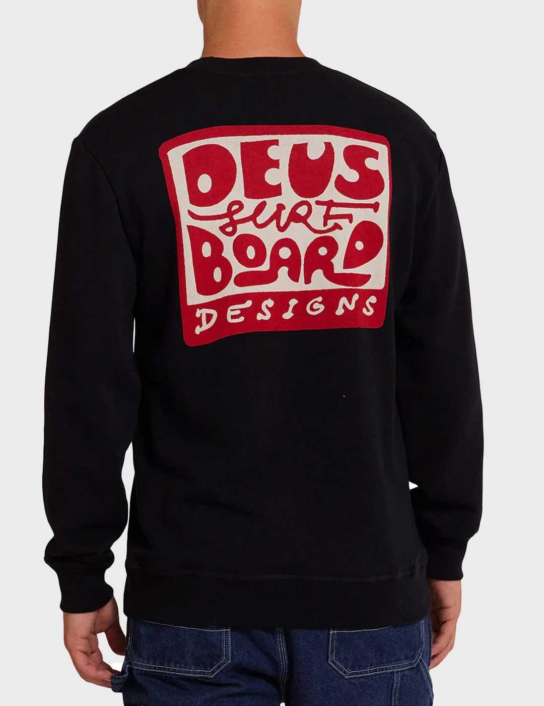 Deus Nice to see you crew sudadera negra para hombre y mujer