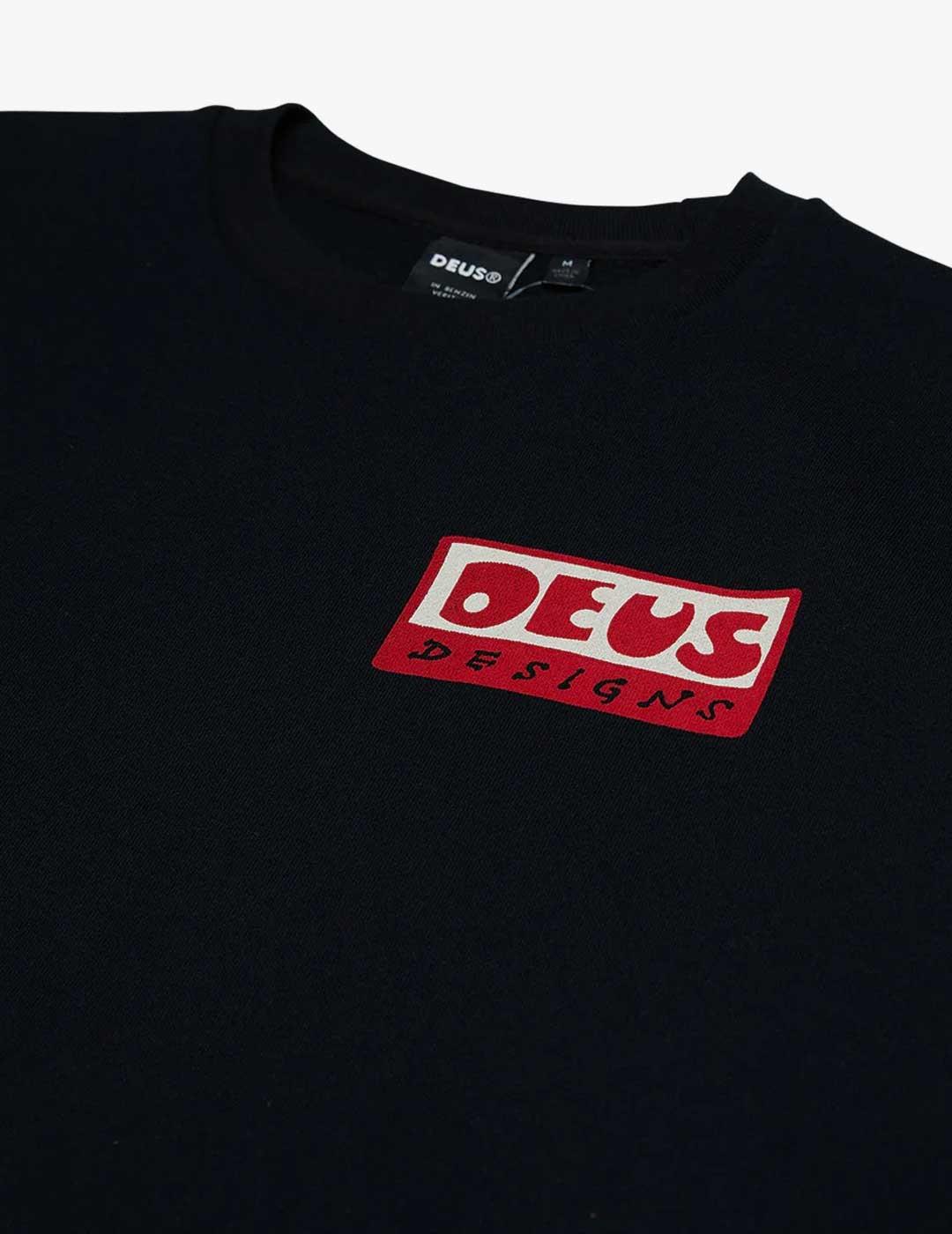 Deus Nice to see you crew sudadera negra para hombre y mujer