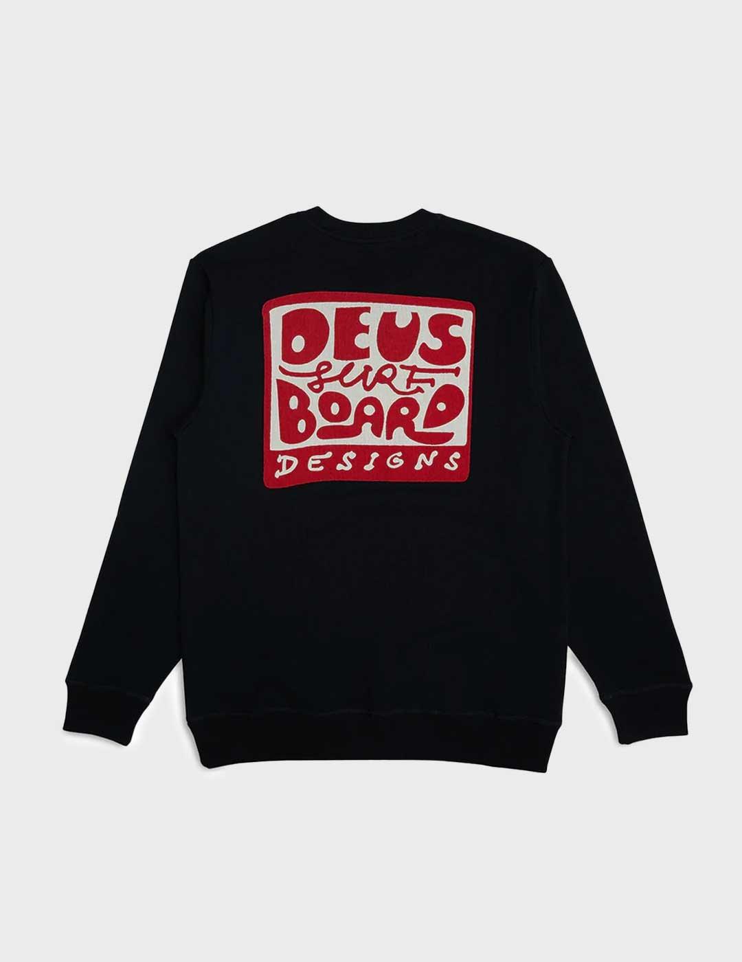 Deus Nice to see you crew sudadera negra para hombre y mujer