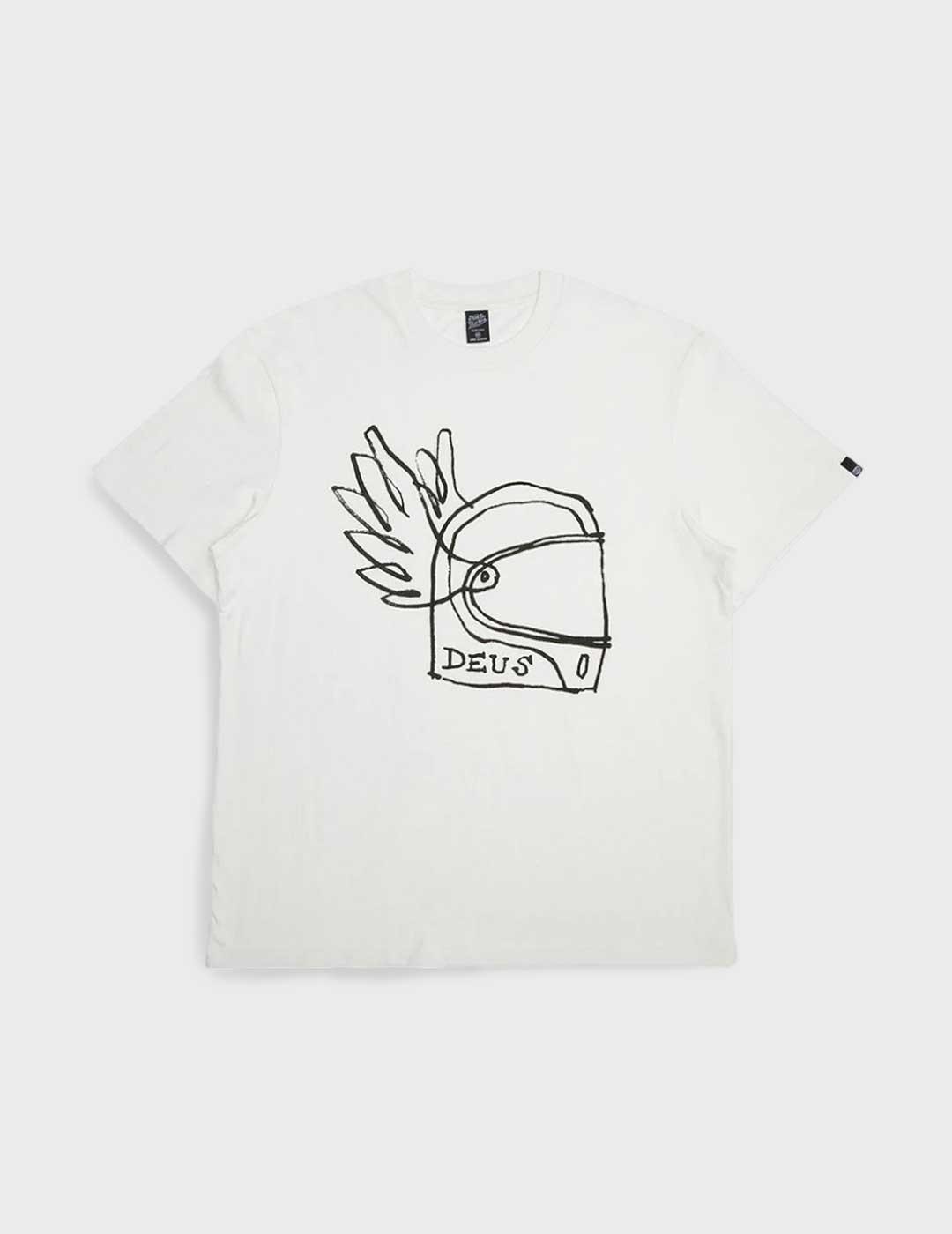 Deus Helmet camiseta blanca para hombre y mujer