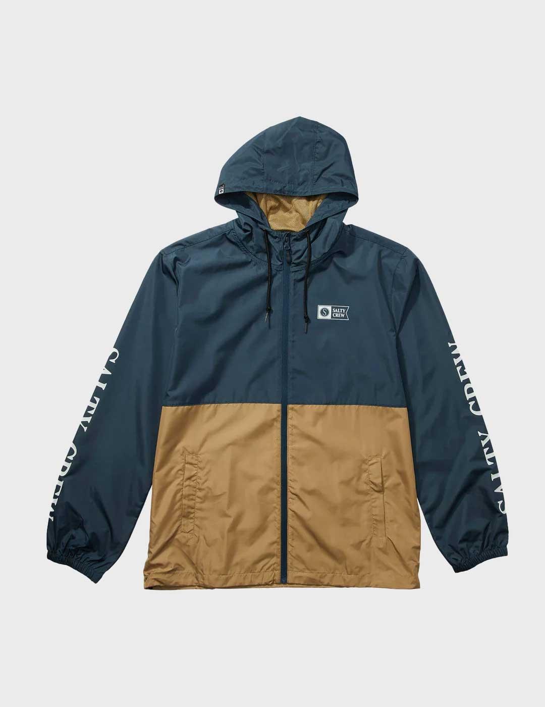 Salty Crew Surface Windbreaker Jac chaqueta azul marino