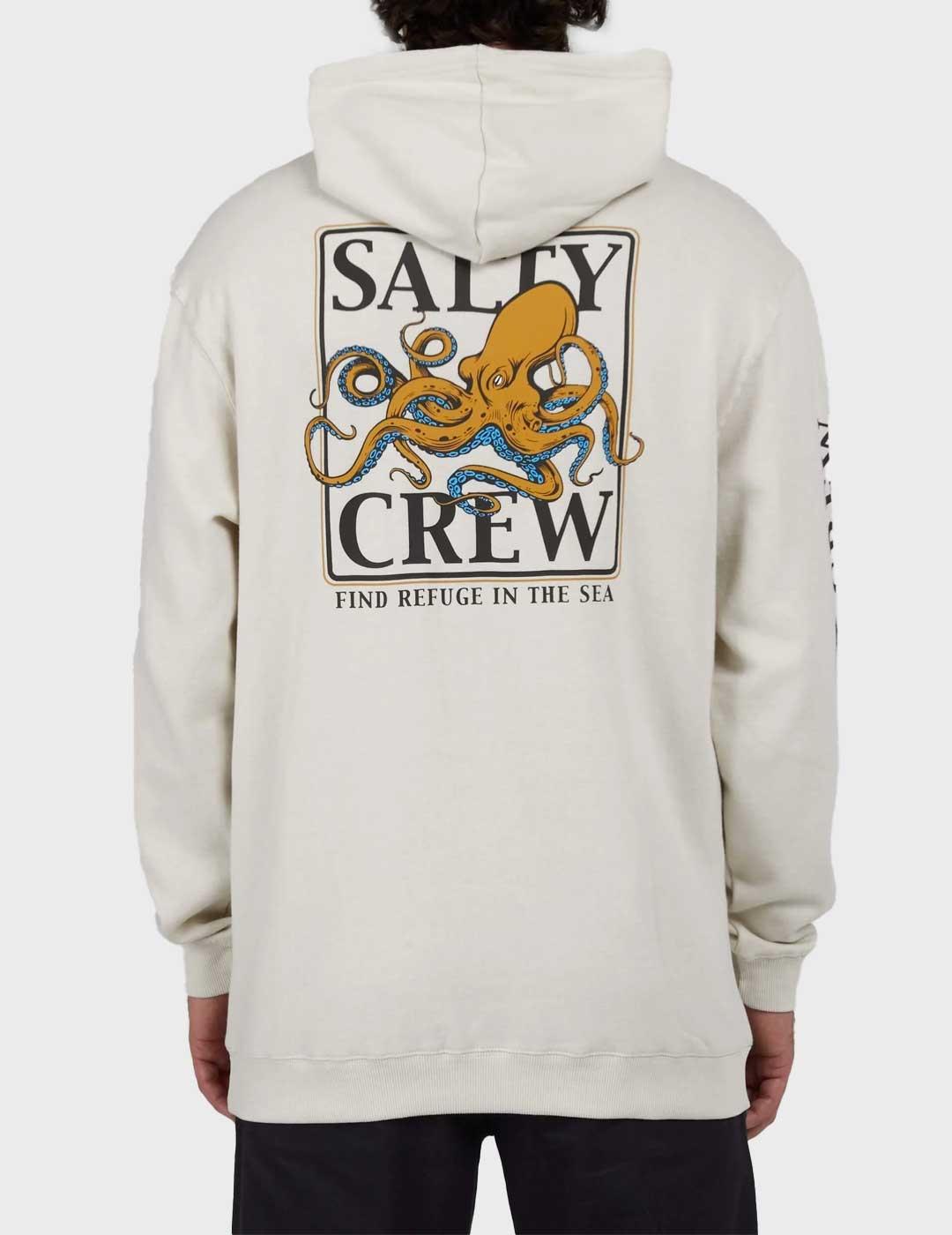 Salty Crew Ink Slinger Fleece sudadera beige para hombre