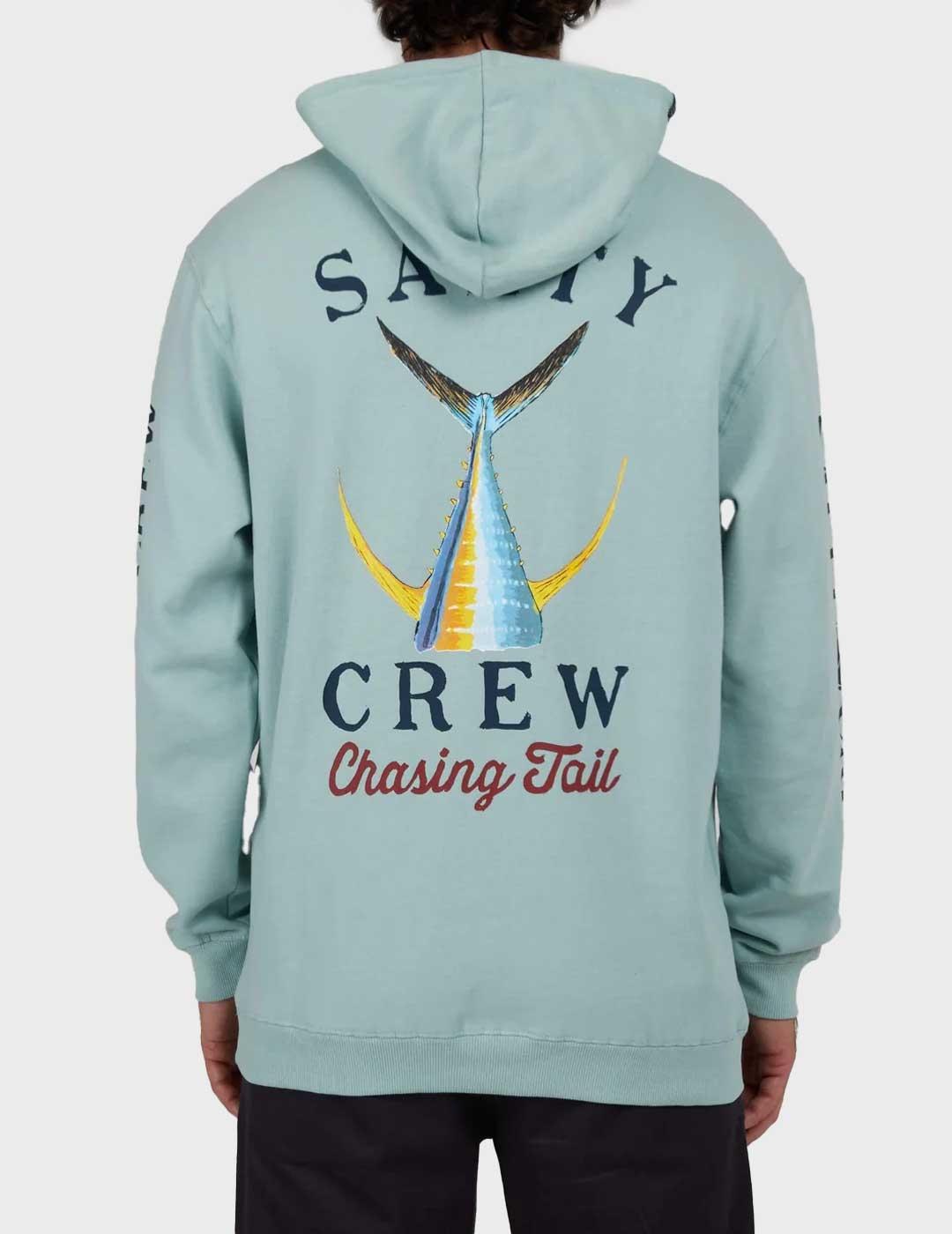 Salty Crew Tailed Fleece sudadera turquesa para hombre