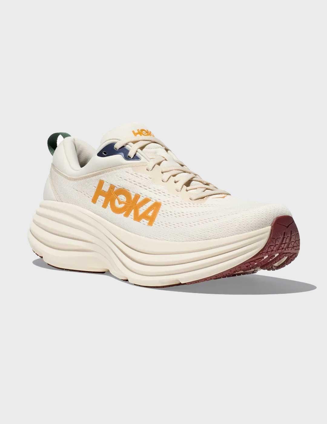 Hoka Bondi 8 zapatilla blanca para hombre