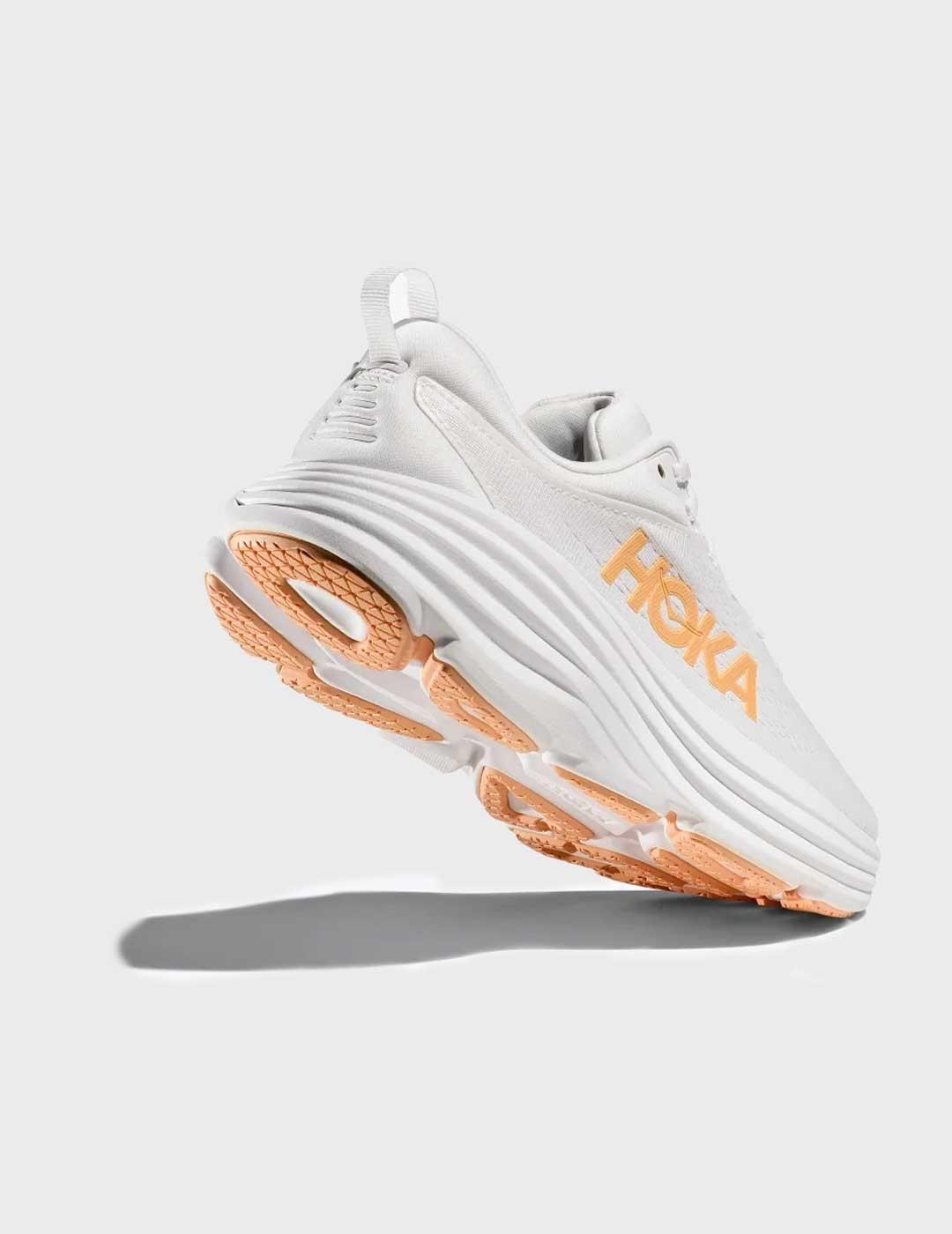 Hoka Bondi 8 zapatilla blanca para mujer