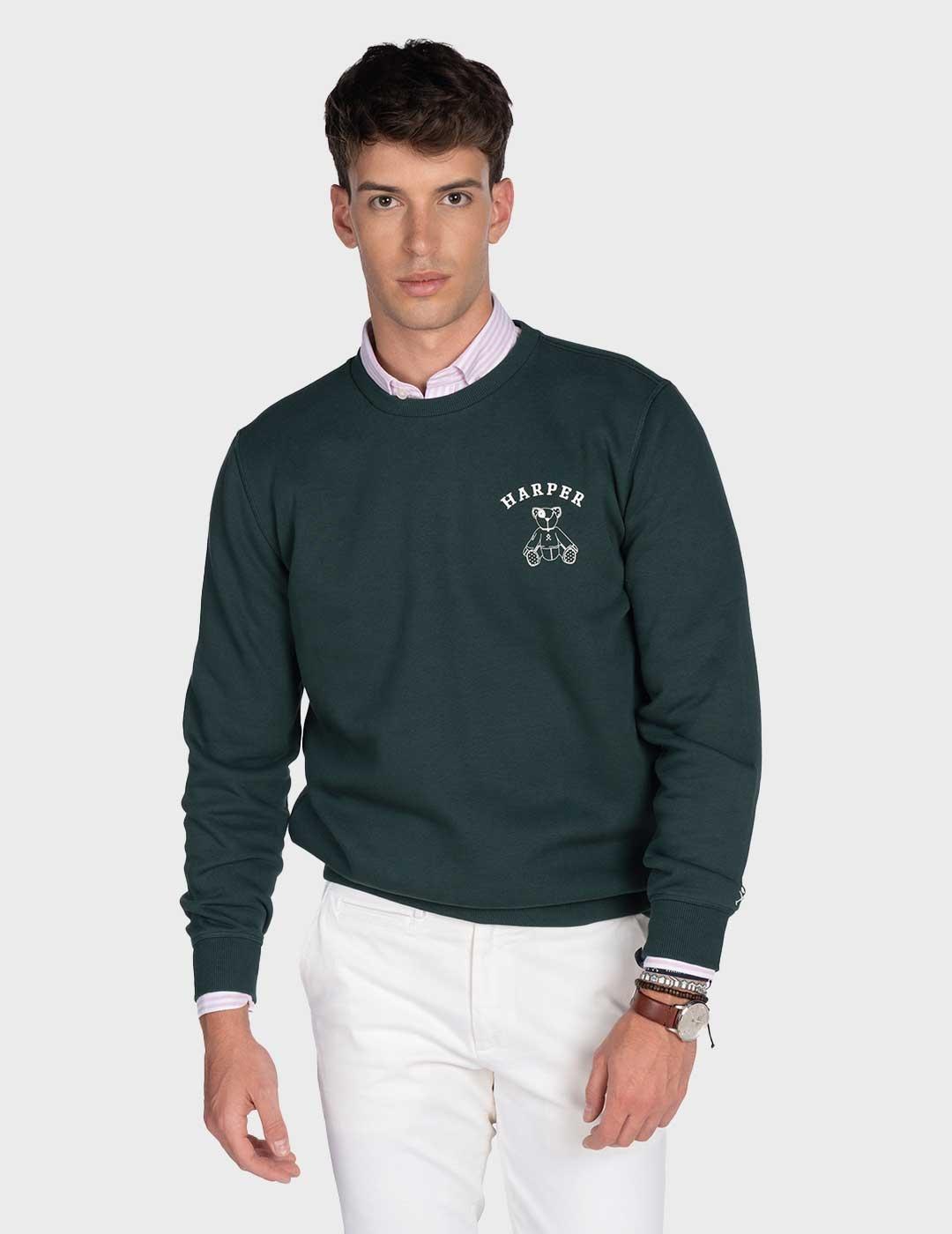 Harper & Neyer Arthur sudadera verde para hombre