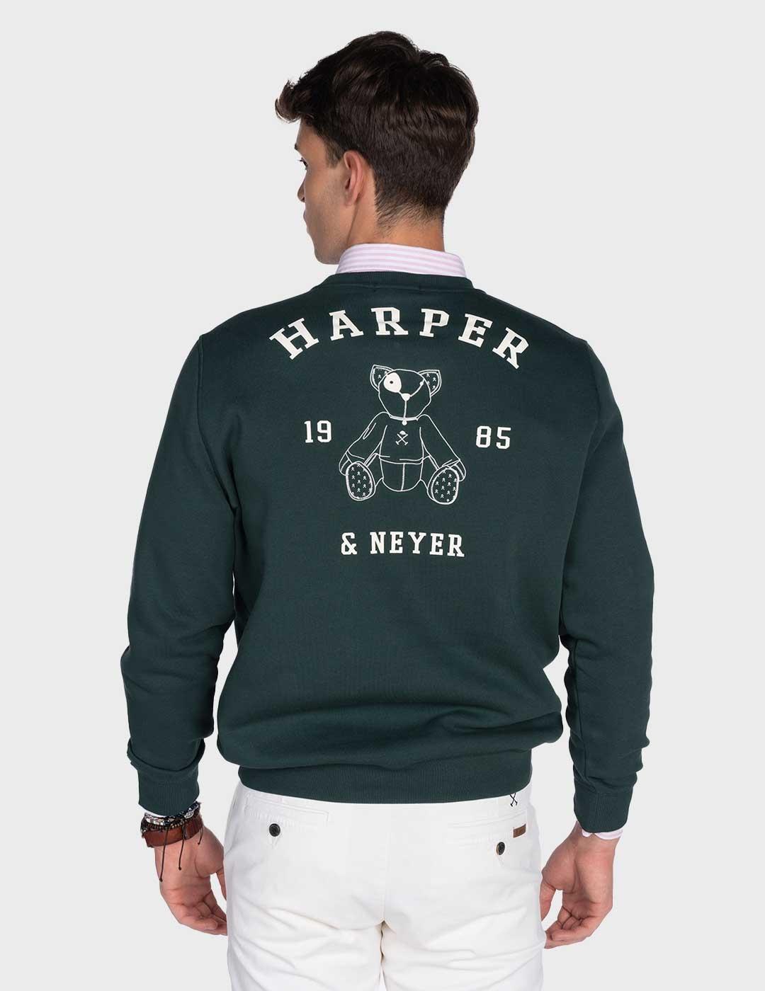 Harper & Neyer Arthur sudadera verde para hombre