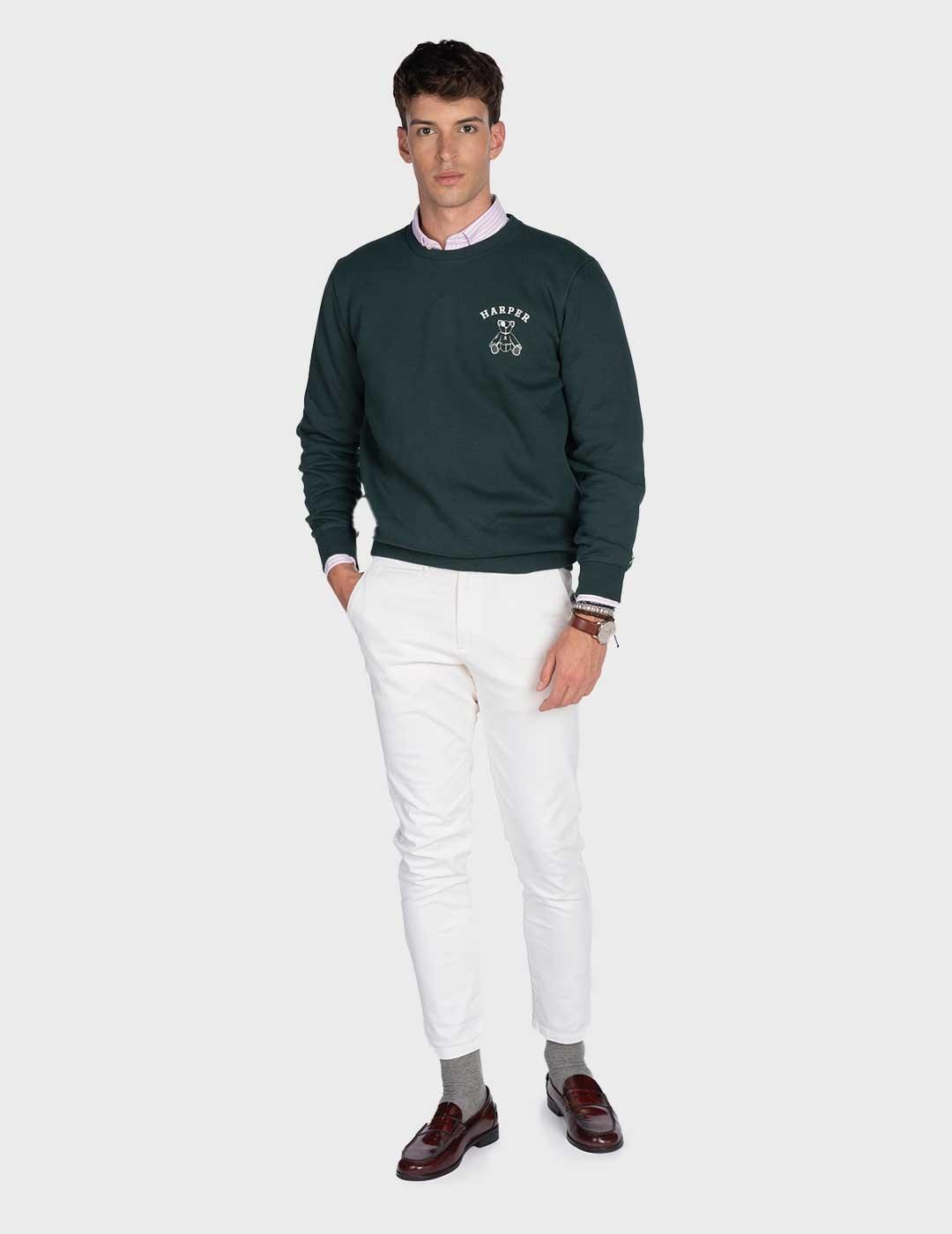 Harper & Neyer Arthur sudadera verde para hombre