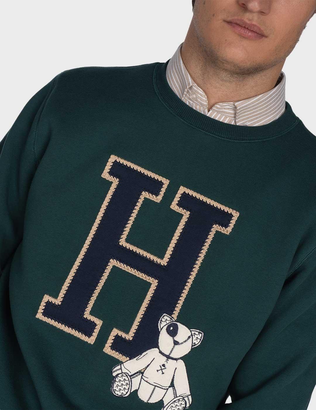 Harper & Neyer Harvard sudadera verde para hombre