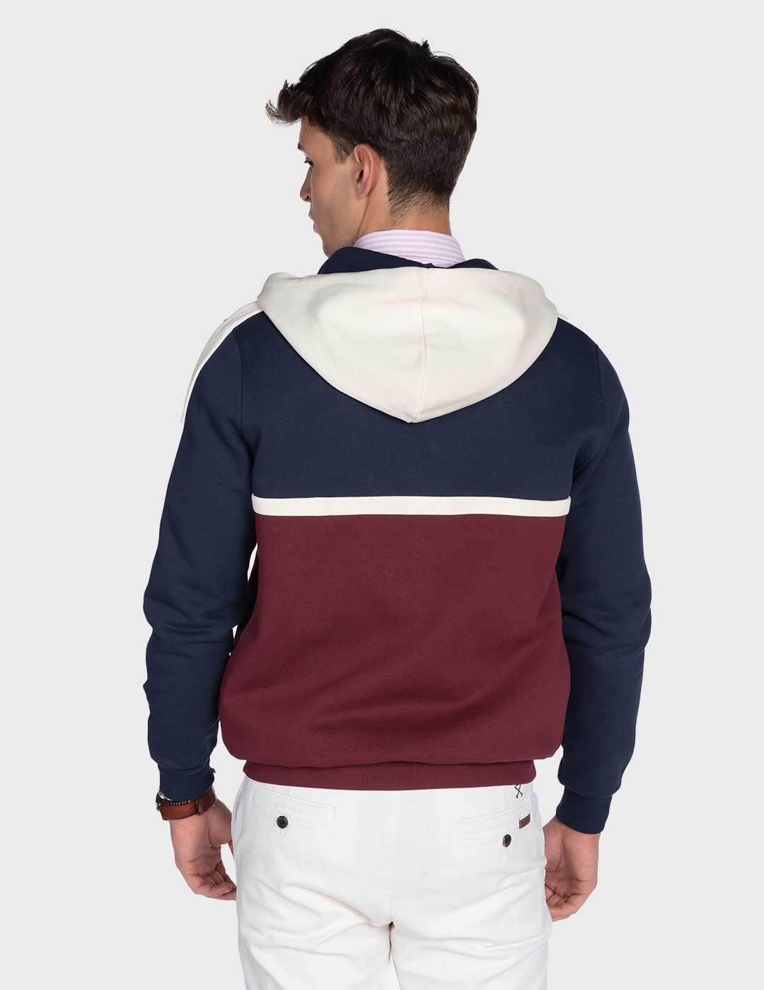 Harper & Neyer Beta Tau sudadera azul marino para hombre