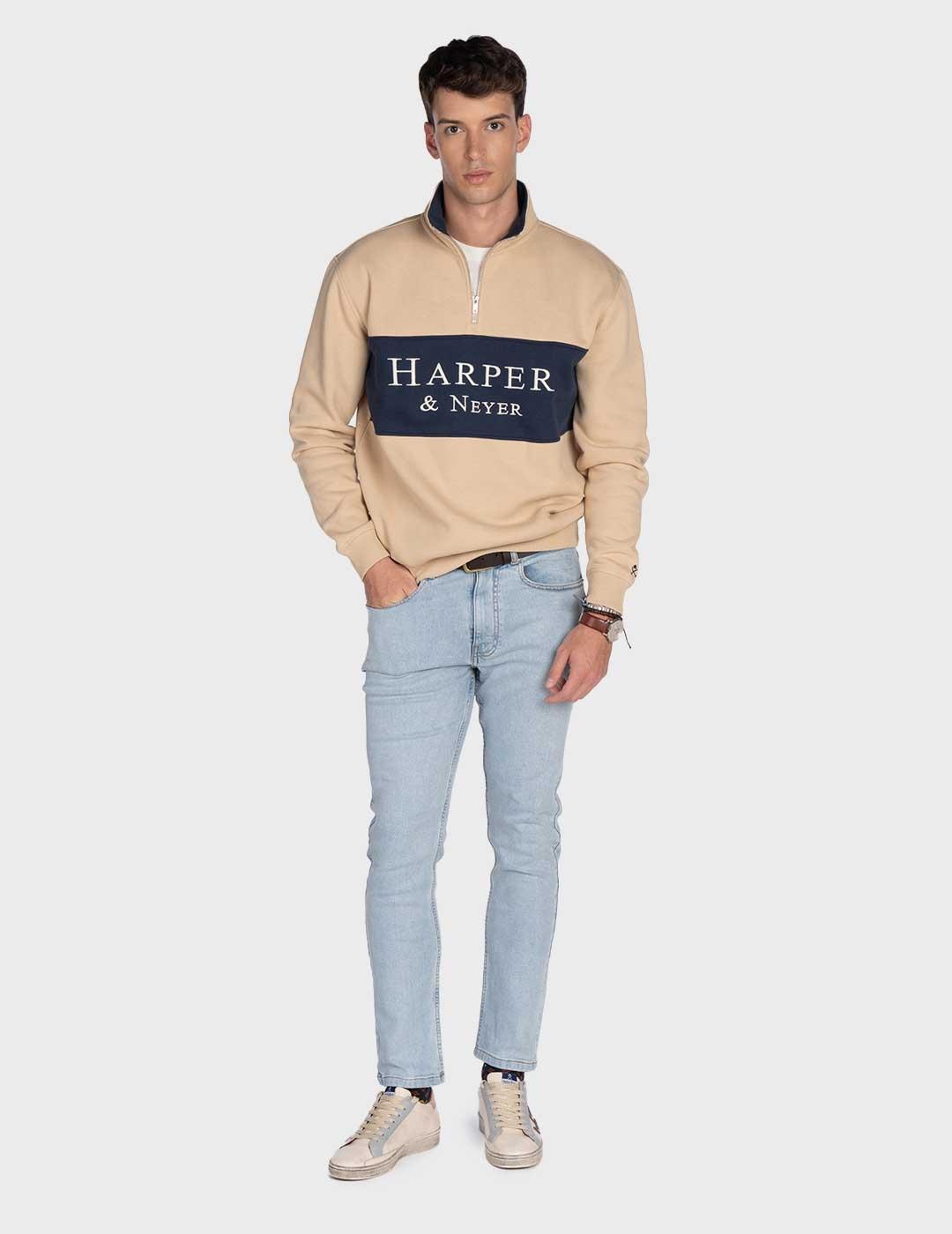 Harper & Neyer Maryland sudadera camel para hombre