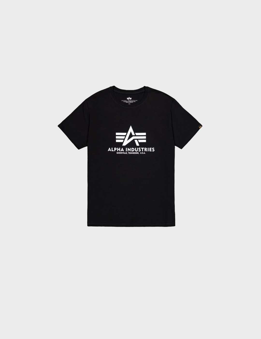 Alpha Basic camiseta negra para hombre