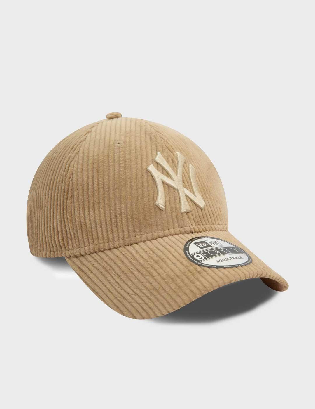 New Era Cord 9forty gorra beige para hombre y mujer