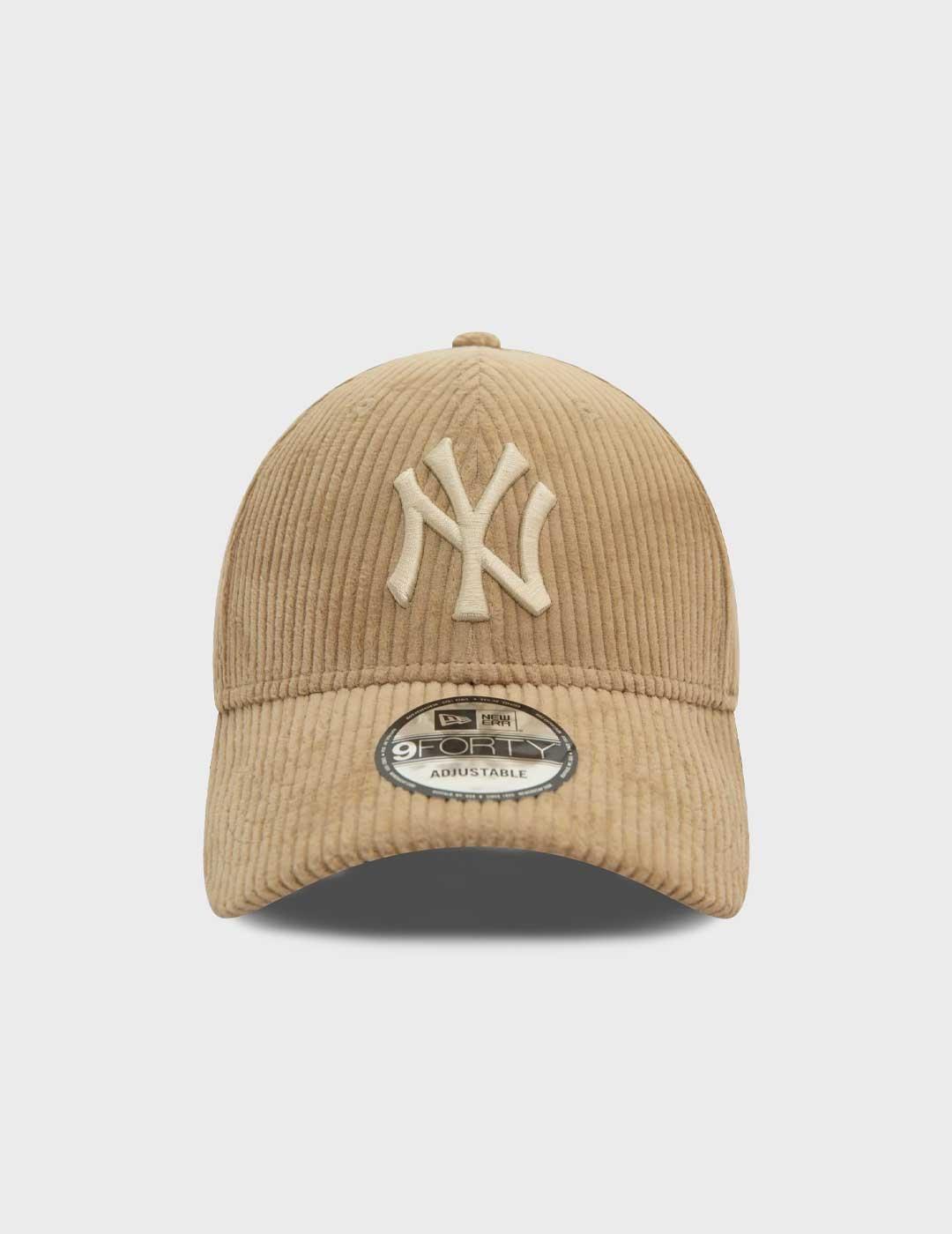 New Era Cord 9forty gorra beige para hombre y mujer