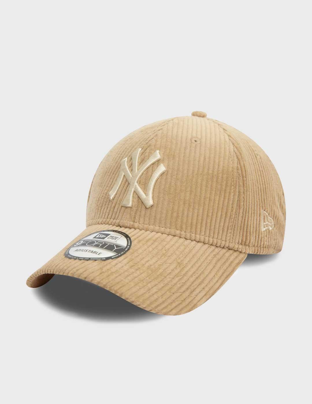 New Era Cord 9forty gorra beige para hombre y mujer