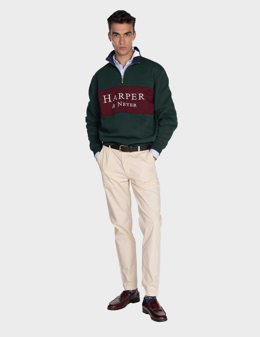 Harper & Neyer Maryland sudadera verde para hombre