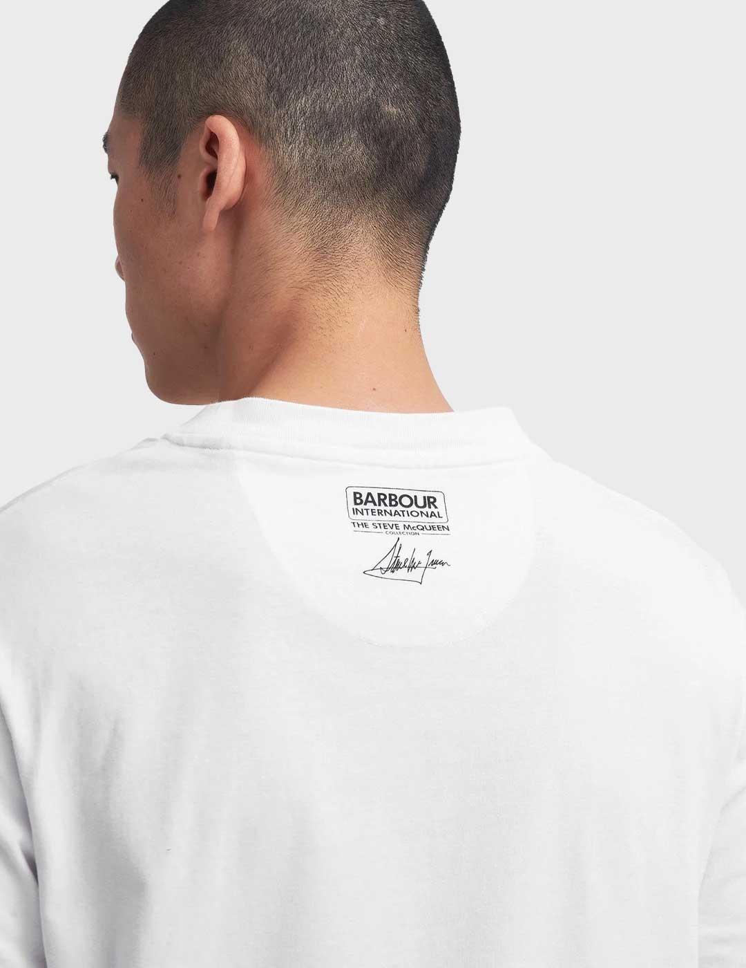 Barbour International Keystone camiseta blanca para hombre