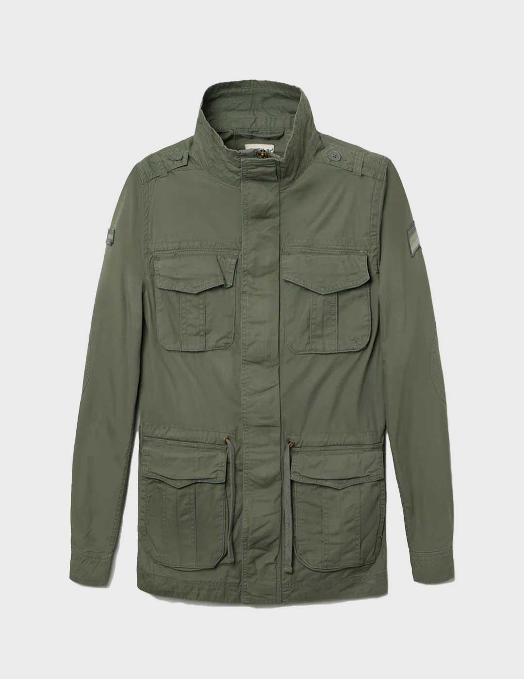 Silbon chaqueta militar verde para hombre