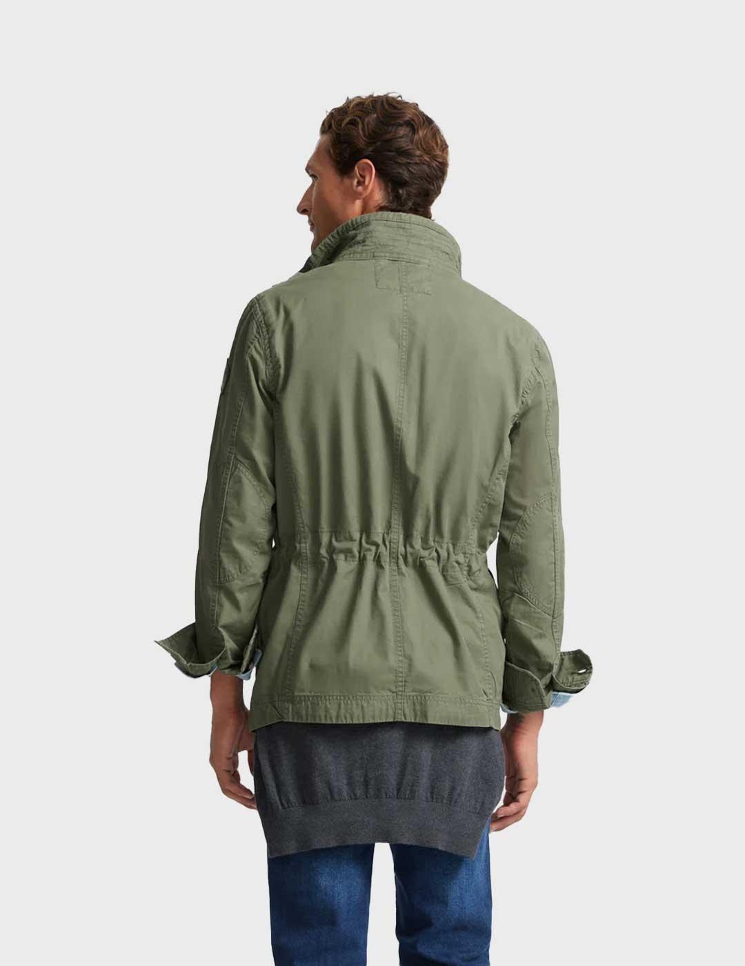 Silbon chaqueta militar verde para hombre