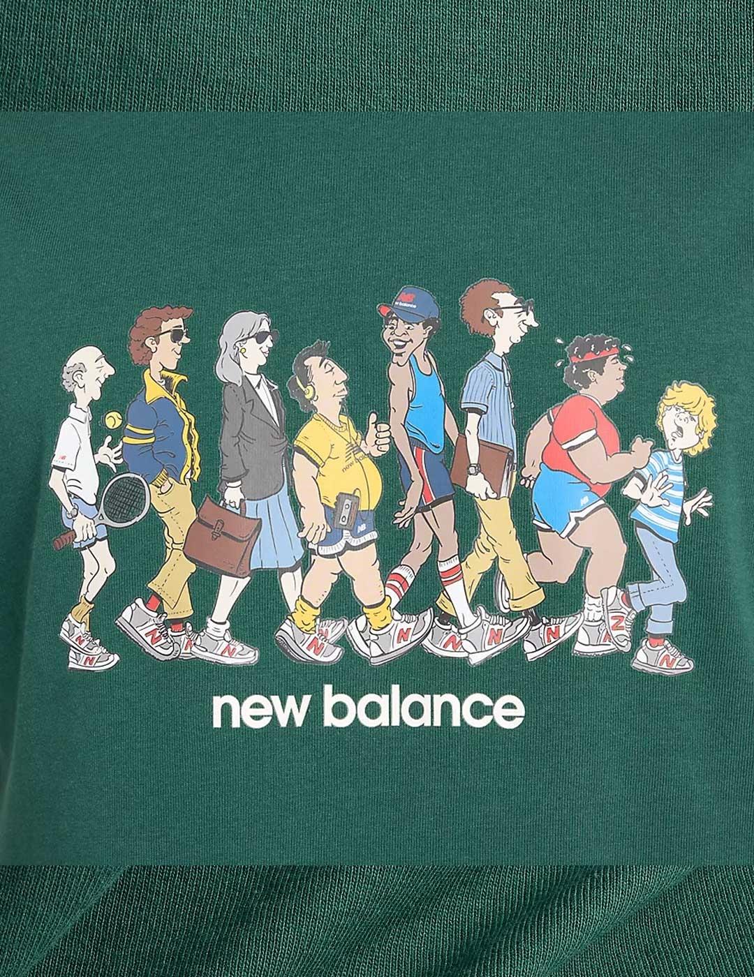 New Balance Athletics relaxed archive walk camiseta verde