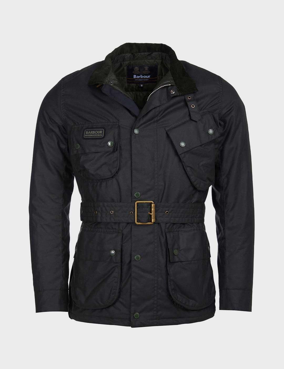 Barbour International Winter Slwax chaqueta verde hombre