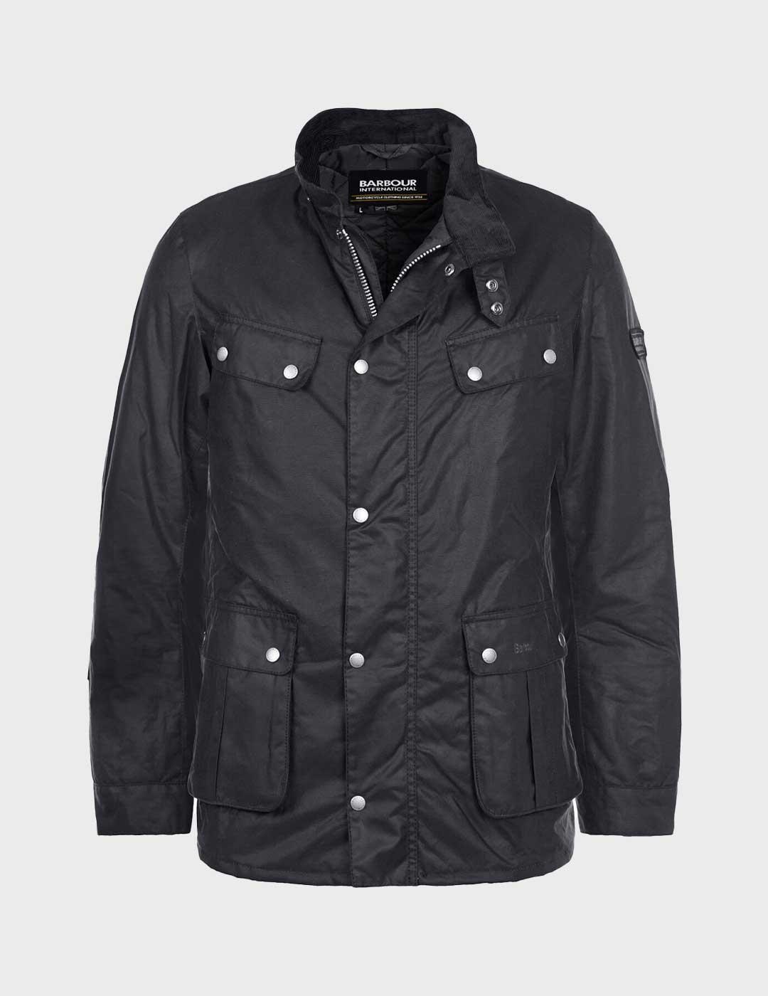 Barbour International Duke Wax chaqueta verde para hombre