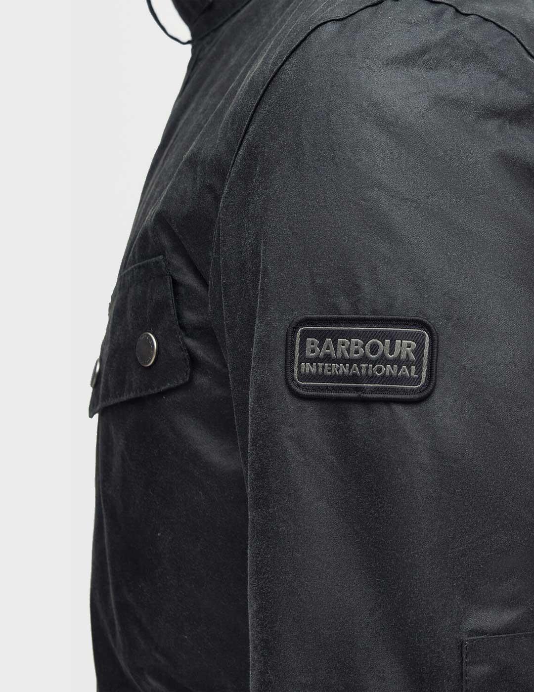 Barbour International Duke Wax chaqueta verde para hombre