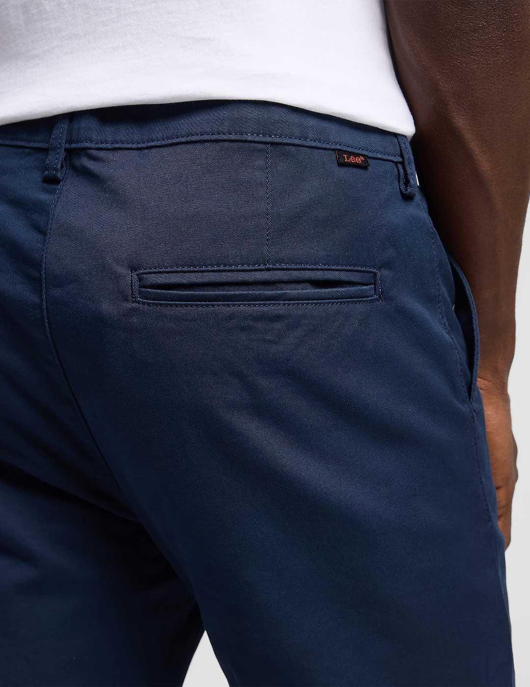 Lee Slim pantalón chino azul marino para hombre