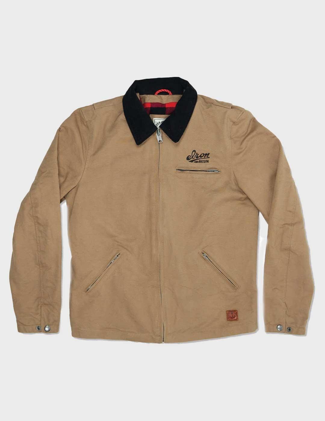 Iron and Resin Service chaqueta beige para hombre