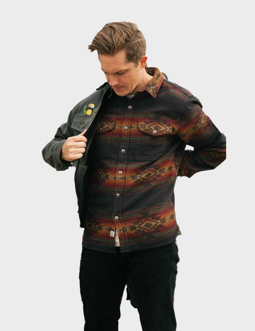 Iron and Resin Klamath camisa multicolor para hombre