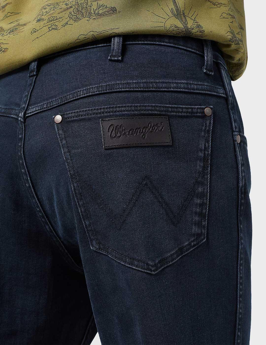 Wrangler River true tapared pantalón negro para hombre